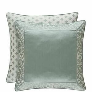 J. Queen Lombardi Spa Green Reversible Euro Pillow Sham 26" Square
